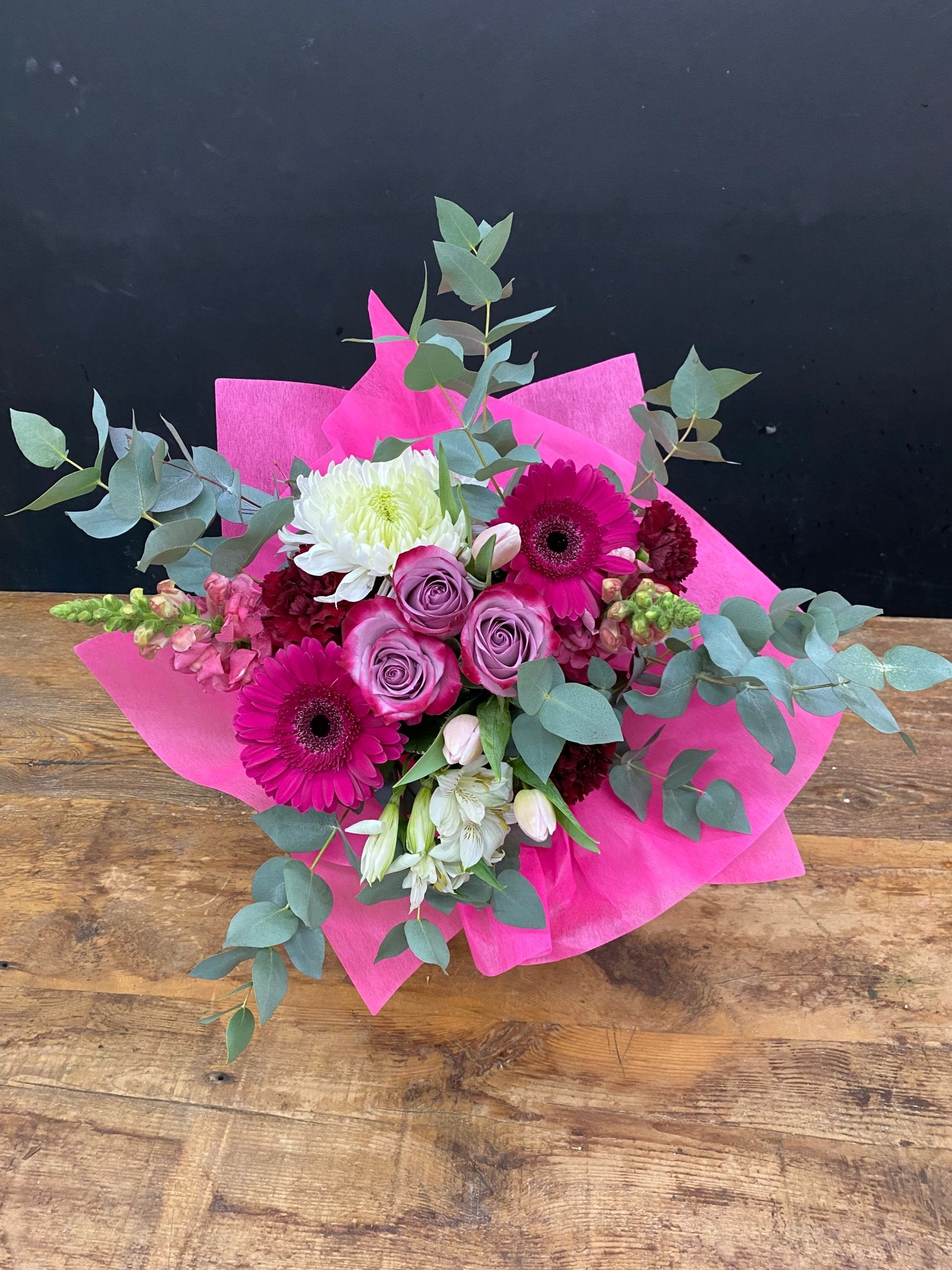 hand tied bouquet pretty