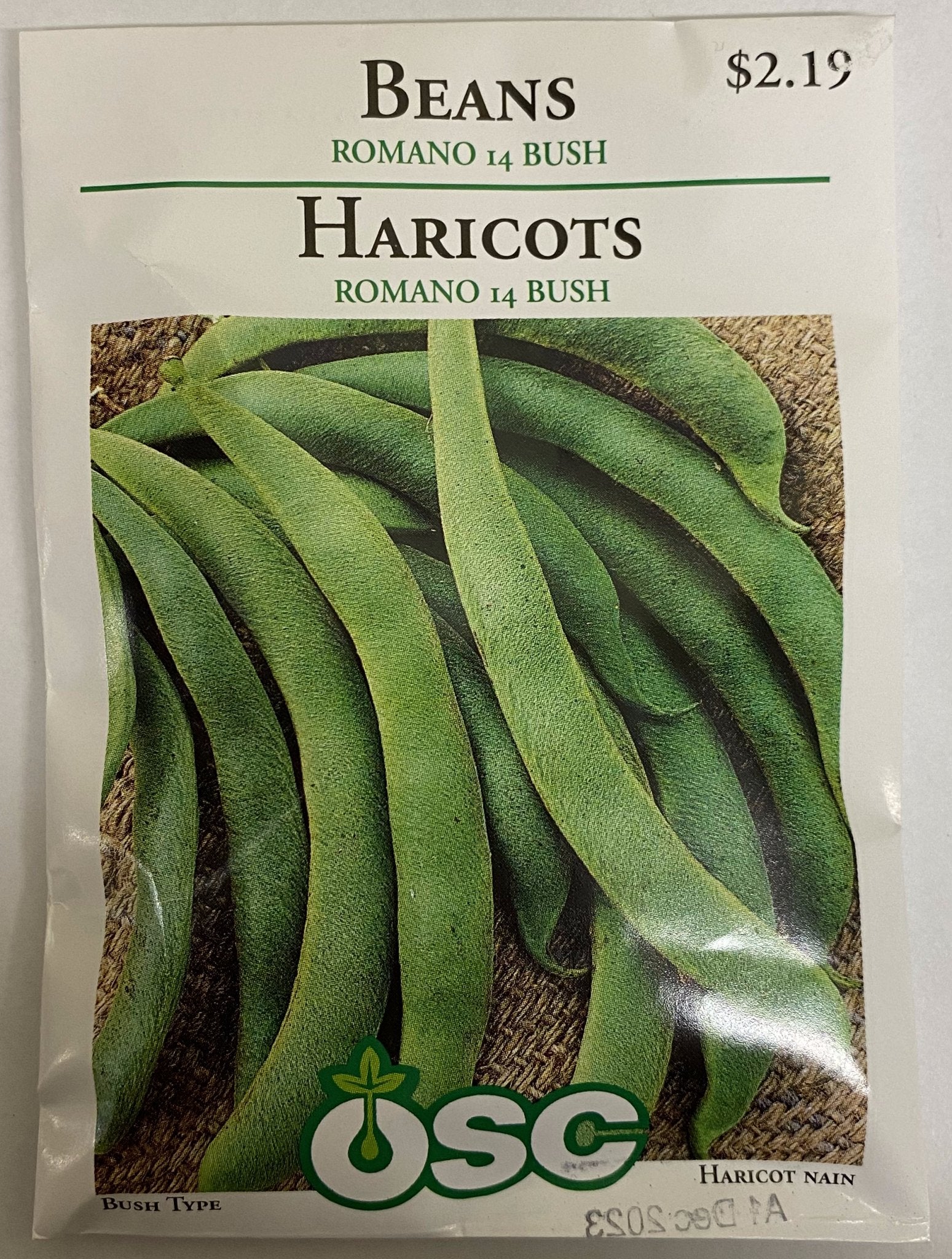Beans - Romano 14 Bush - Satellite Garden Centre