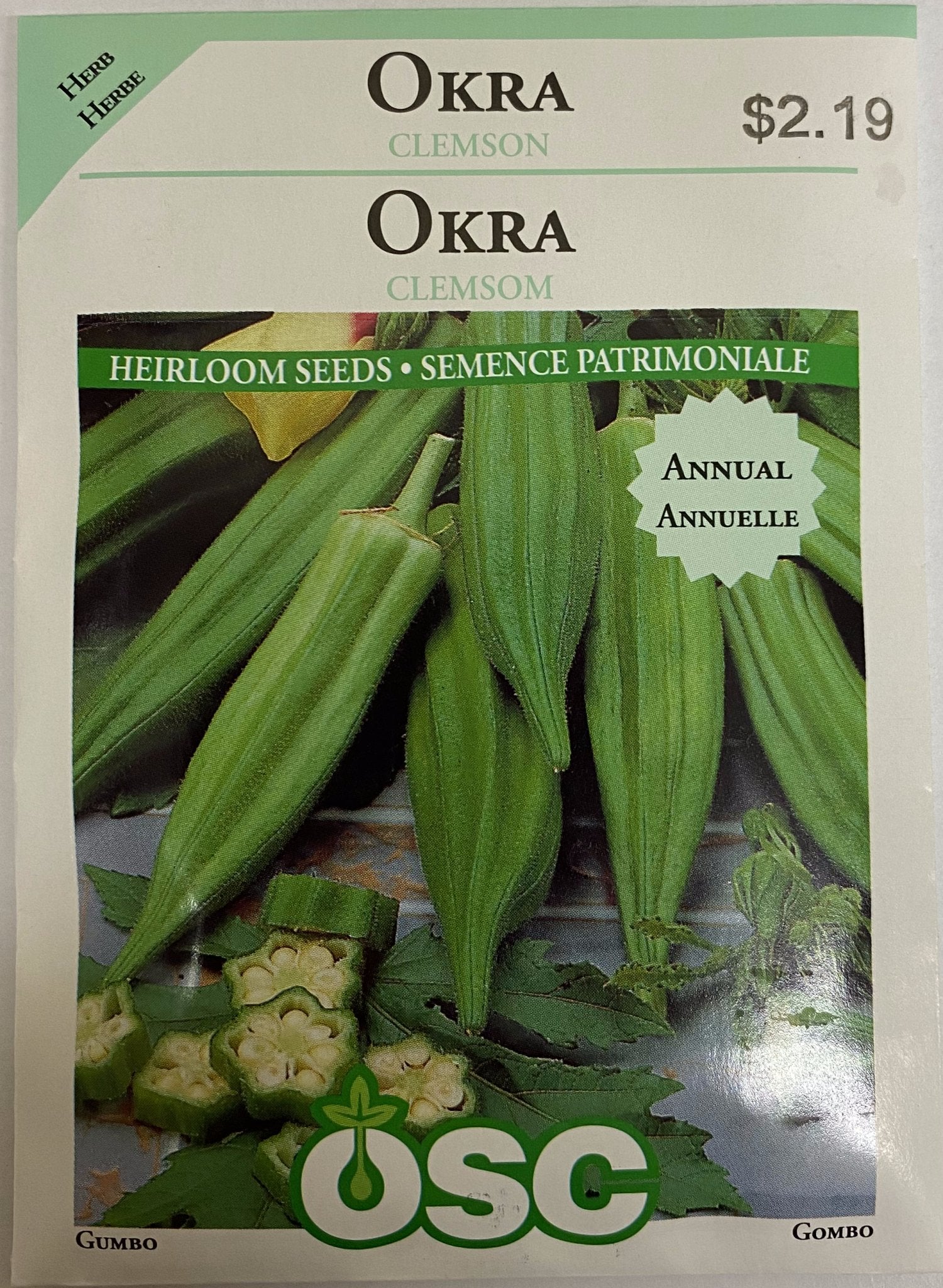 Okra - Clemson - Satellite Garden Centre